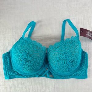 Adored by Adore Me Dakota Longline Underwire Bra Scuba Blue 38DD NWT